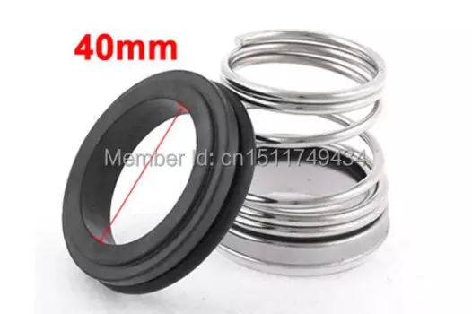 Механическое уплотнение для насосов диаметр 40 мм, катушечная пружина, резиновый уплотнитель для насосов, 2 шт.