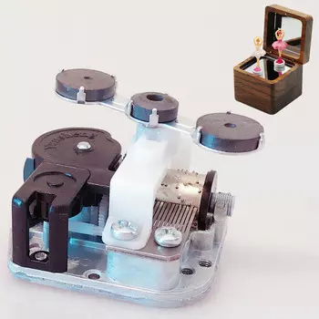 Механизм музыкальной шкатулки Angela's gifts металлический