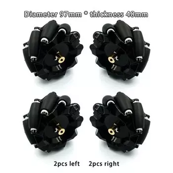 Меканум колеса SZYTF 48 мм 60 мм 80 мм 97 мм