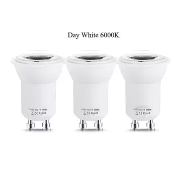 Melery Светодиодная лампа GU10 2Вт Теплый/Холодный Белый 3 Pack