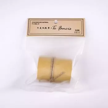 Mengtai Washi Tape, 6 см, крафт-бумага