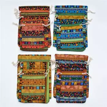 МерiLover Этнические сумочки из хлопка и льна 20 шт