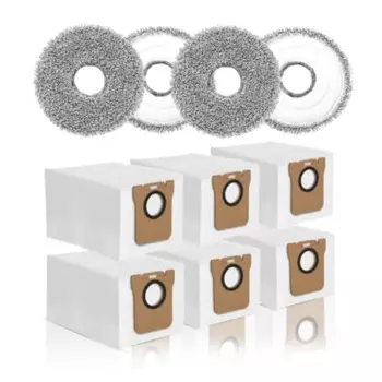 Мешок для пыли, насадки для швабры Dreame L10S Ultra L10 Ultra L10 Prime L20 Ultra, 6 мешков для пылесоса, влажные насадки для швабры