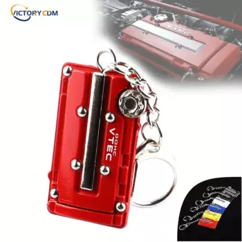Металлический брелок для автомобиля JDM турбо-брелок Vtec DOHC B16 серия крышка клапана двигателя для Honda Civic EG EK