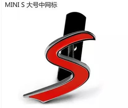 Металлическая 3D эмблема S Передняя гонка для Mini Cooper R50 R52 R53 R56 R57 R58 R60 JCW решетка 1 шт. автомобильный Стайлинг