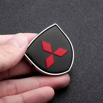 Металлическая 3D наклейка для кузова автомобиля, украшение для багажника, наклейка, форма экрана, автомобильные аксессуары для Mitsubishi Ralliart Lancer EX Outlander ASX
