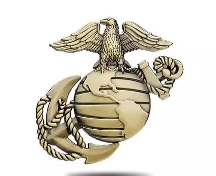 Металлическая 3d-наклейка USMC для автомобиля, эмблема корпуса морской пехоты США, стреб, аксессуары для мотоцикла