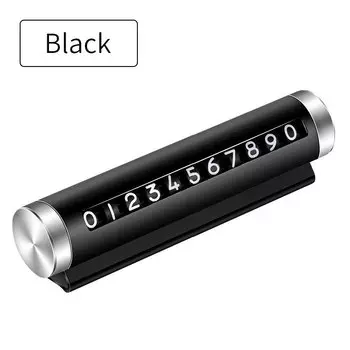 Металлическая Автомобильная карточка для временной парковки, универсальная поворотная табличка с номером телефона, Алюминиевые наклейки, остановка парка в автомобиле, автостайлинг, автомобильные аксессуары