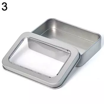 Металлическая банка LINSBAYWU серебристо-красного цвета