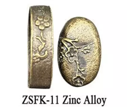 Металлическая фучи Кашира для японского меча