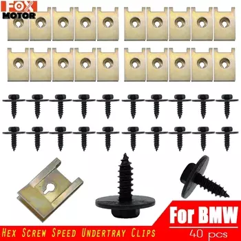 Металлическая гайка/винтовые шайбы, U-образный зажим, 40 шт.