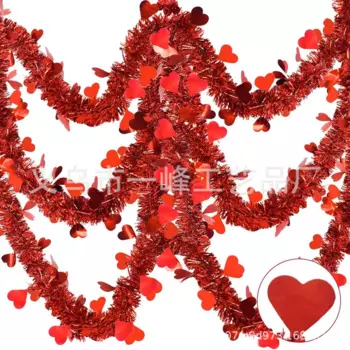 Металлическая гирлянда сердца Валентина 33 фута