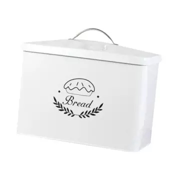 Металлическая хлебница Контейнер для хлеба с крышкой-ручкой Практичный держатель для хранения хлебобулочных изделий