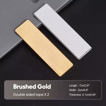 Металлическая именная табличка AUERHAHN 70x20 мм