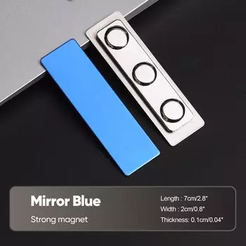 Металлическая именная табличка AUERHAHN черная 70x20 мм