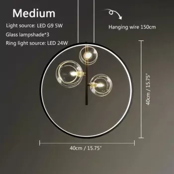 Металлическая люстра JIANKEXING пузырьковая лампа