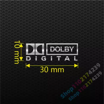 Металлическая наклейка Dolby Bluetooth WiFi6 THX DTS TrueHD MANLANG