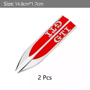 Металлическая наклейка GTI Боковая эмблема на крыло для VW Golf 2 3 4 5 6 7 GTI MK2 MK3 MK4 MK5 MK6 MK7 MK8 Аксессуары для бампера на крыло