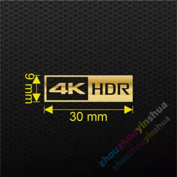 Металлическая наклейка ZHOUYAN золотая