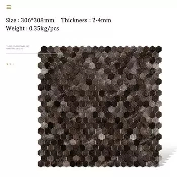 Металлическая настенная мозаика из алюминия