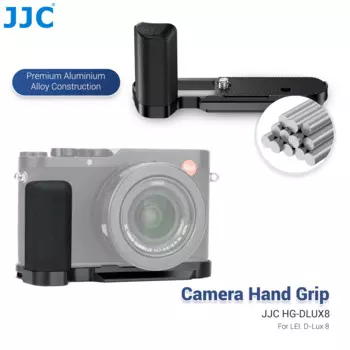 Металлическая рукоятка JJC L-образного кронштейна для камеры Leica D-Lux 8, противоскользящая рукоятка с быстросъемным креплением для штатива Arca Swiss Type