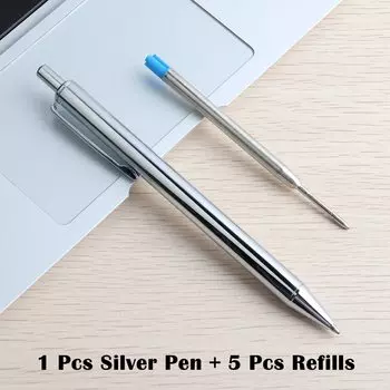 Металлическая шариковая ручка Genkky с заправками