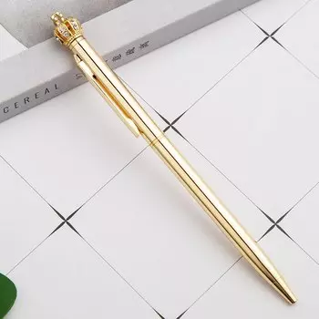 Металлическая шариковая ручка с кристаллами umfinger