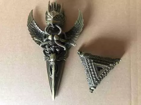 Металлическая статуэтка ваджрного пестика Kurisuta