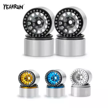 Металлическая ступица обода колеса YEAHRUN 1,9 для 1/10 Axial SCX10 90027 90046 TRX4 D90, запчасти для радиоуправляемого гусеничного автомобиля