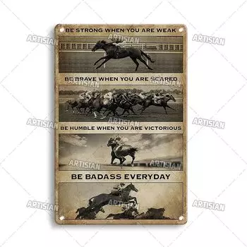 Металлическая табличка ARTISIAN Лошадь