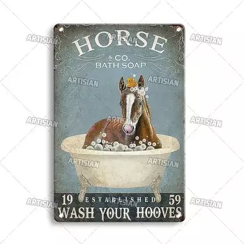 Металлическая табличка ARTISIAN "Мойная"