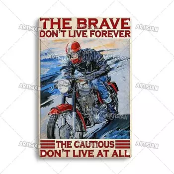 Металлическая табличка ARTISIAN мотоцикл