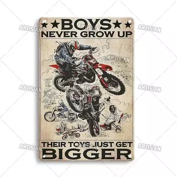 Металлическая табличка ARTISIAN мотоцикл