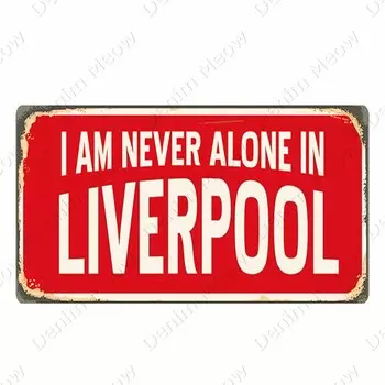 Металлическая табличка Denim Meow, Техас и Ливерпуль