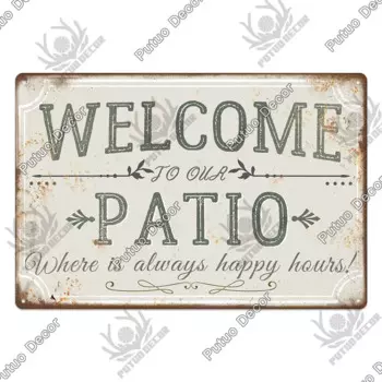 Металлическая табличка Putuo Decor