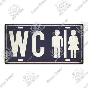 Металлическая табличка Putuo Decor