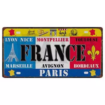 [Yzfq] Мексика, Испания, металлический жестяной знак, Колумбия, США, постер для стены, ресторана, бара, домашний декор, 30x15 см, индивидуальная фотография