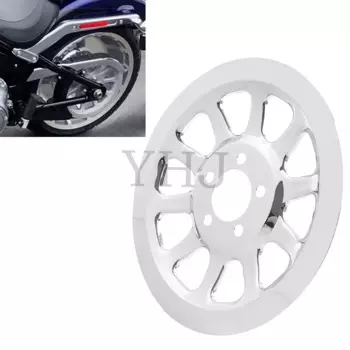 Металлическая внешняя Задняя вставка для мотоцикла Harley Softail Fat Boy FXST FLT FLST 66-tooth 2007-2017 Chrome