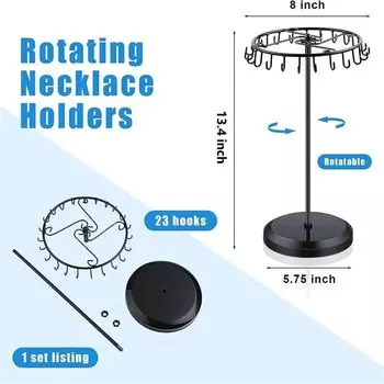 Металлическая вращающаяся подставка для украшений Genenic