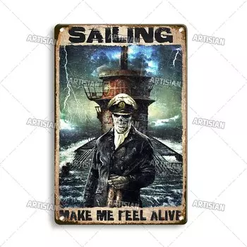 Металлическая вывеска ARTISIAN Океан