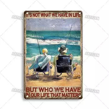 Металлическая вывеска ARTISIAN Рыбалка