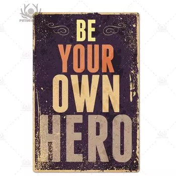 Металлическая вывеска Putuo Decor