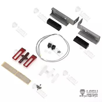 Металлическая задняя фара LESU RC для 1/14 DIY Tamiyay Тракторная модель грузовика уличные игрушки TH16490