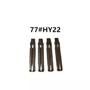Металлическая заготовка для ключа LISHI 10 шт./лот #77 HY22, Заготовка ключа KD VVDI для Hyundai IX35 Kia SORANTO K5 Toyota REIZ