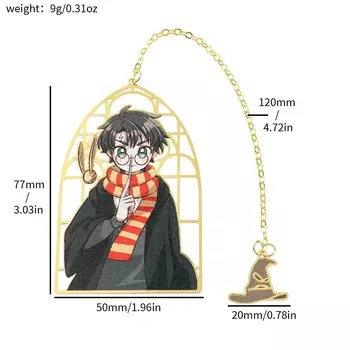 Металлическая закладка Гарри Поттер Hot Toys