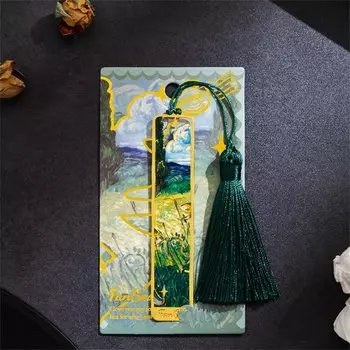 Металлическая закладка JESJELIU с цветочным рисунком