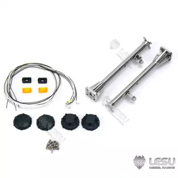 Металлические детали модели LESU RC Gps 3 в габаритная фара для гусеничного бульдозера 1/14 Dt60, игрушки для улицы TH18251