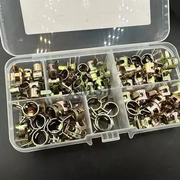 Металлические хомуты для труб 75 шт., 6-10 мм