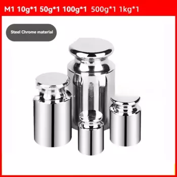 Металлические хромированные электронные весы M1, 10 г, 50 г, 100 г, 500 г, 1 кг