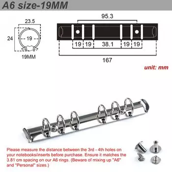 Металлические кольца Moterm A6
